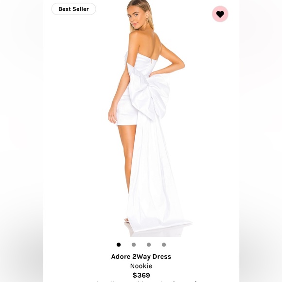 Nookie Adore 2 way dress in white M - Picture 2 of 5